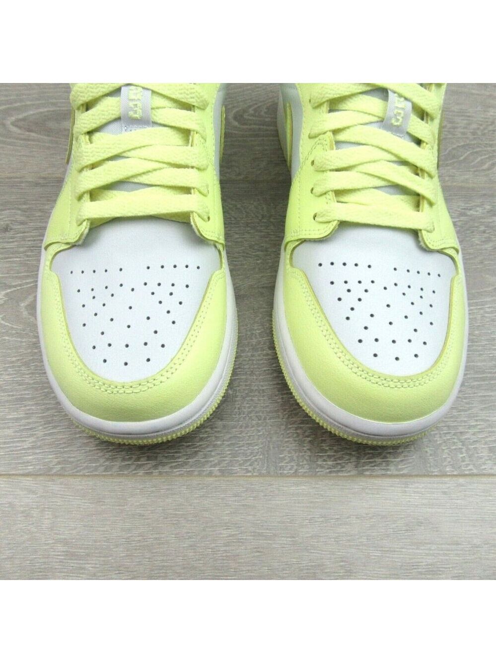 Air Jordan 1 Low Women's Size 9 Platinum White Citron Lemonade NEW - Picture 5 of 16